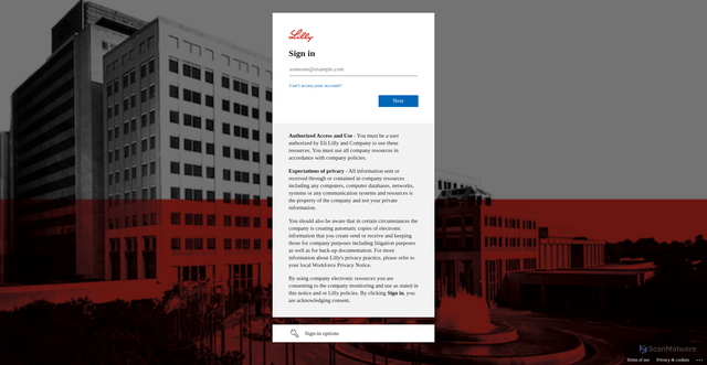 Security scan screenshot of https://verify.lilly.afi-cloud.de/login_saml/?rd=https://verify.lilly.afi-cloud.de%2F