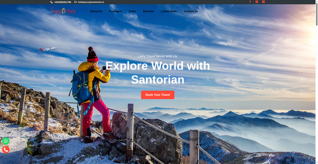 Security scan screenshot of https://www.santorian.in