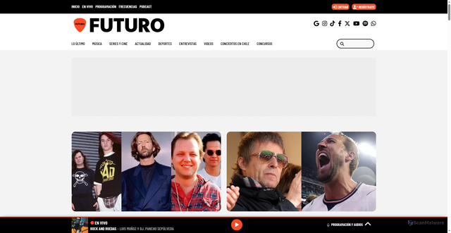 Security scan screenshot of https://futuro.cl