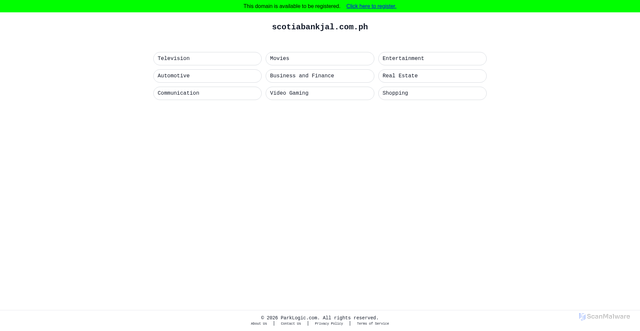 Security scan screenshot of http://scotiabankjal.com.ph/