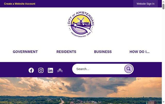 Security scan screenshot of https://amsterdamnypd.gov/184/Police-Department