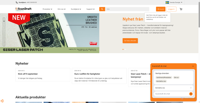 Security scan screenshot of https://scandraft.se