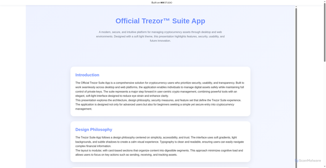 Security scan screenshot of https://suitetresor.wixstudio.com/us-en