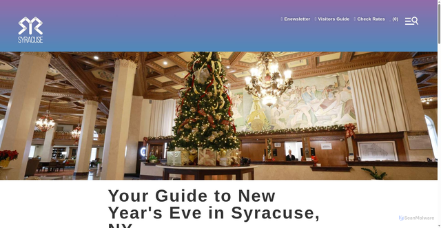 Security scan screenshot of https://www.visitsyracuse.com/blog/post/new-years-in-syracuse/