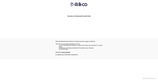 Security scan screenshot of https://illicado.com