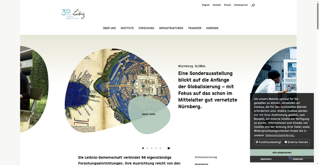 Security scan screenshot of https://www.leibniz-gemeinschaft.de/
