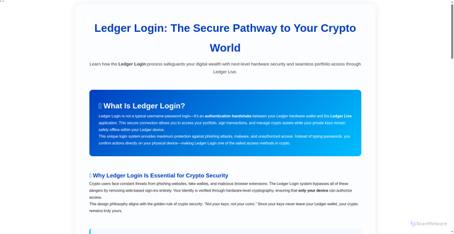 Security scan screenshot of http://ledgerlive-igg.pages.dev/