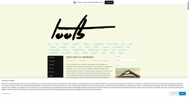 Security scan screenshot of https://lifeoutthebox.wordpress.com/2012/09/06/costa-rica-vs-nicaragua/