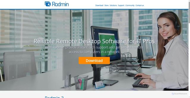 Security scan screenshot of https://radmin-te.com