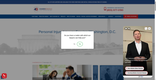 Security scan screenshot of https://www.chasenboscolo.com/washington-dc/