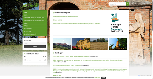 Security scan screenshot of https://www.galterreastigiane.it/