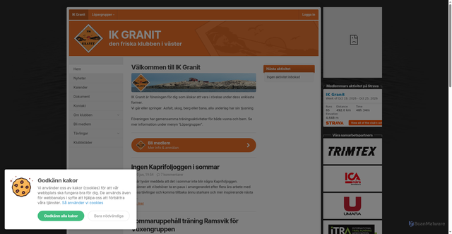 Security scan screenshot of https://ikgranit.se