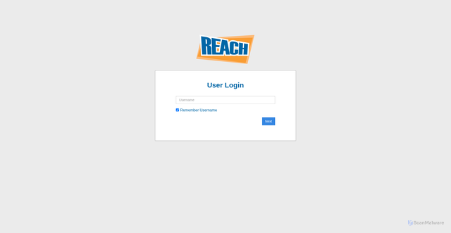 Security scan screenshot of announcement.reachcm.com