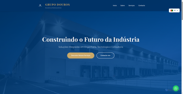 Security scan screenshot of http://grupo-douros.com/