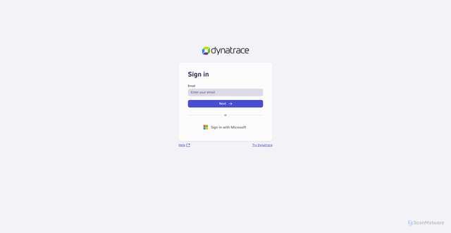 Security scan screenshot of https://hvn86994.live.dynatrace.com