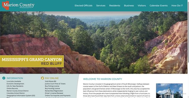 Security scan screenshot of https://www.marioncountyms.com/