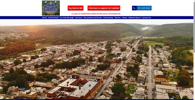 Security scan screenshot of https://stclairpa.gov/