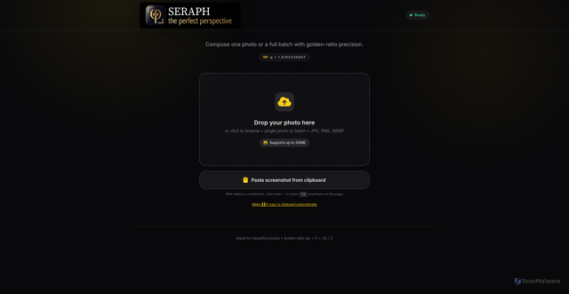 Security scan screenshot of http://seraph-3el.pages.dev/