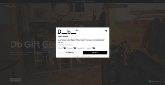 Security scan screenshot of https://dbjourney.com/