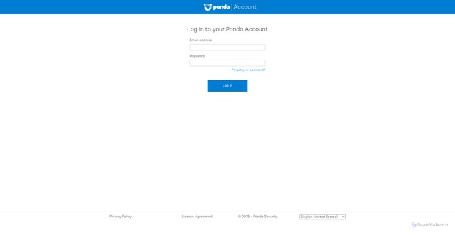 Security scan screenshot of https://partnercenterdemo.pandasecurity.com