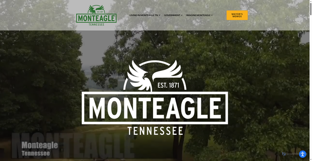 Security scan screenshot of https://townofmonteagle-tn.gov/