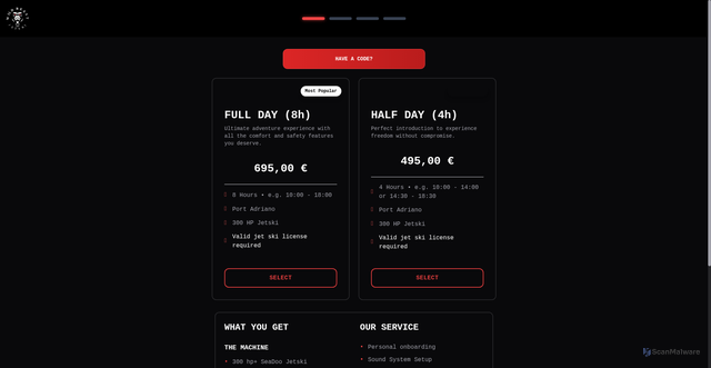 Security scan screenshot of http://booking.wild-beast.com/