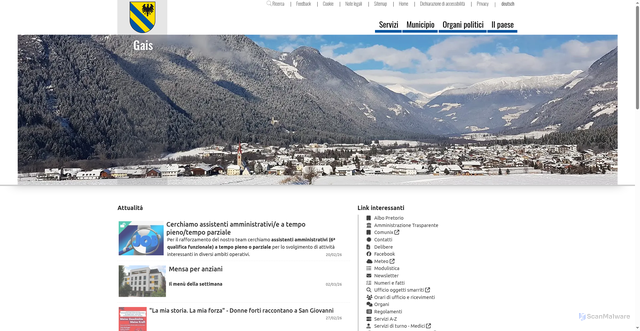 Security scan screenshot of https://www.gais.eu/it