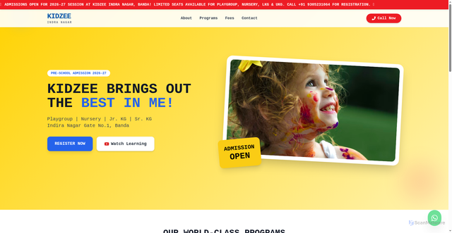 Security scan screenshot of https://kidzee2-1lah4vkzls.edgeone.app/