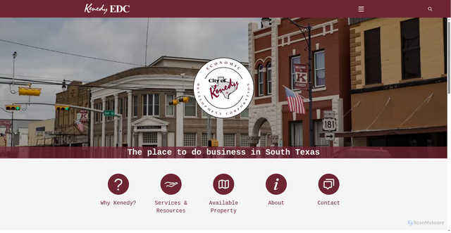 Security scan screenshot of https://kenedytxedc.gov/