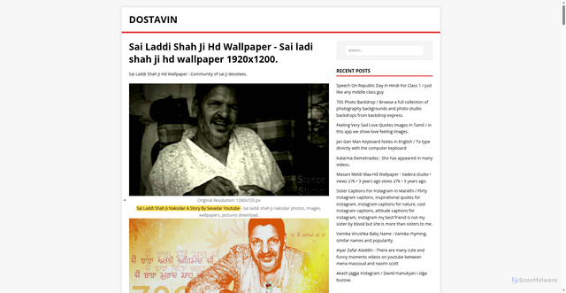 Security scan screenshot of https://nivatsod.pages.dev/posts/sai-laddi-shah-ji-hd-wallpaper/