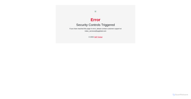 Security scan screenshot of https://www.spglobal.com/spdji/en/vix-intro/
