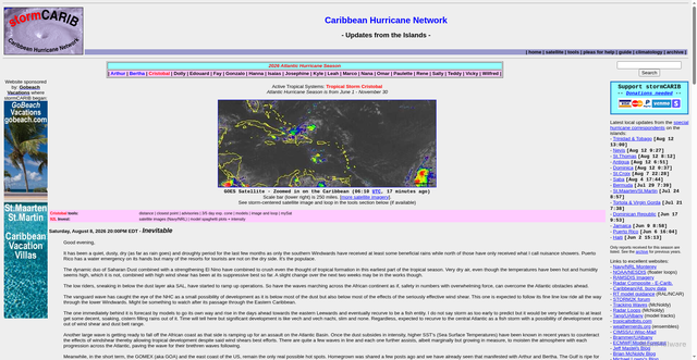 Security scan screenshot of https://stormcarib.com/