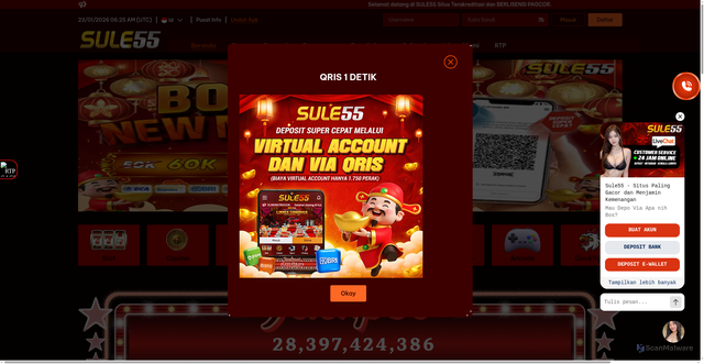 Security scan screenshot of https://sumpahsule55.com/