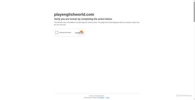Security scan screenshot of https://playenglishworld.com