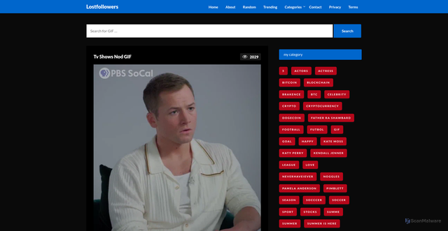 Security scan screenshot of https://bulkgrub.com/tv-shows-nod-gif/