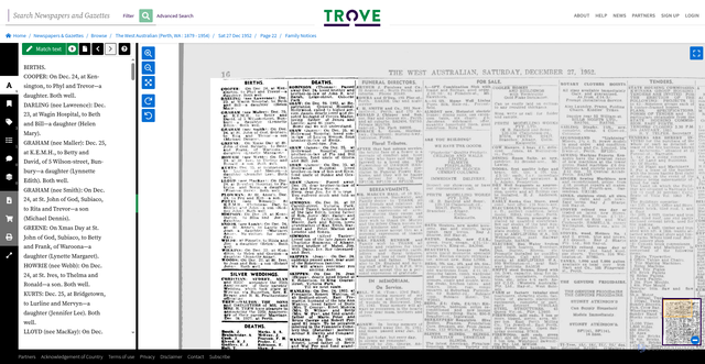Security scan screenshot of https://trove.nla.gov.au/newspaper/article/49071418