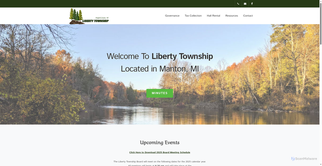 Security scan screenshot of https://www.libertytownshipwexfordmi.gov/