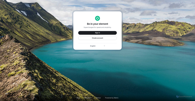Security scan screenshot of https://app.element.io