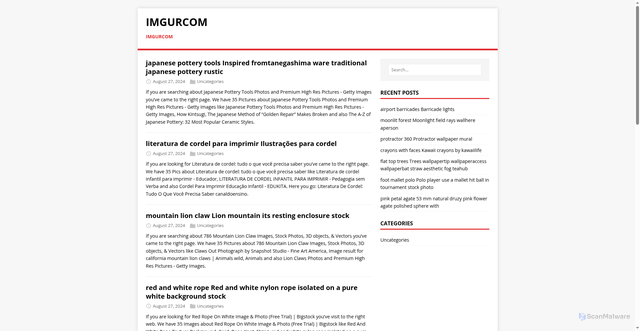 Security scan screenshot of https://imgurcom.pages.dev/page/6/