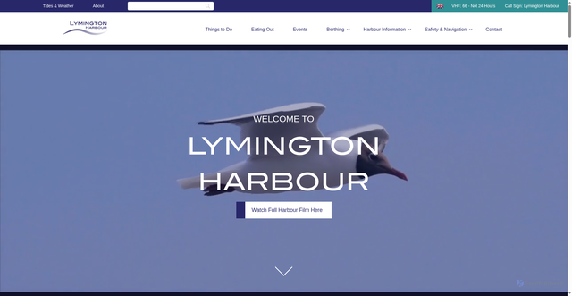 Security scan screenshot of https://lymingtonharbour.co.uk/
