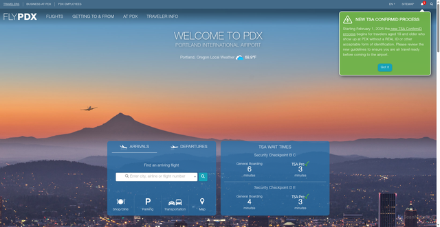 Security scan screenshot of https://www.flypdx.com