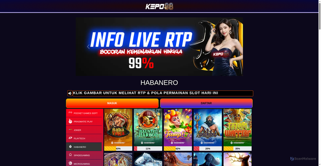 Security scan screenshot of https://polabarukepo88.pages.dev/habanero/