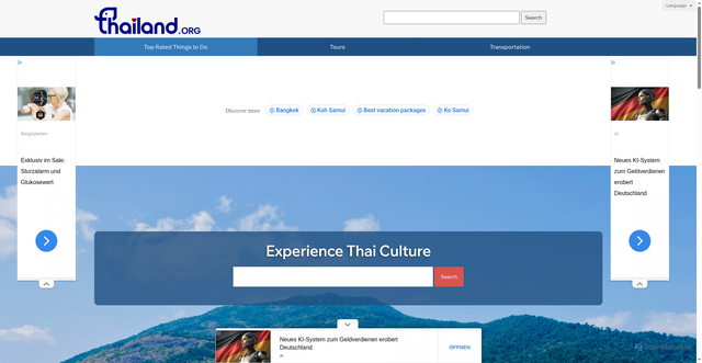 Security scan screenshot of https://www.thailand.org/