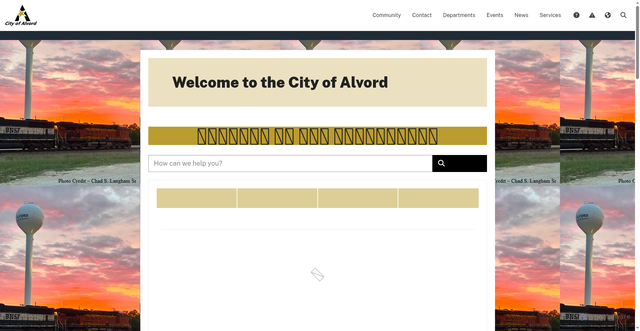 Security scan screenshot of https://alvordtx.gov/