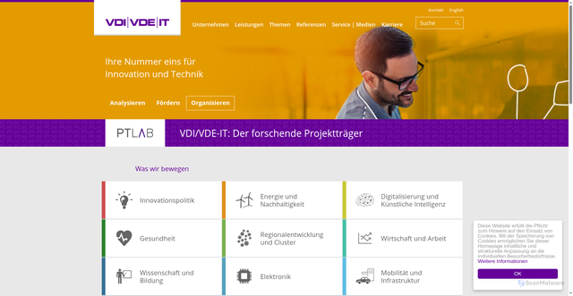 Security scan screenshot of http://www.vdivde-it.de