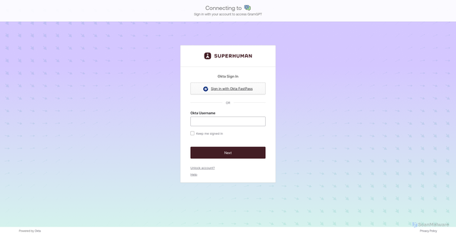 Security scan screenshot of https://gram-gpt.grammarly.io