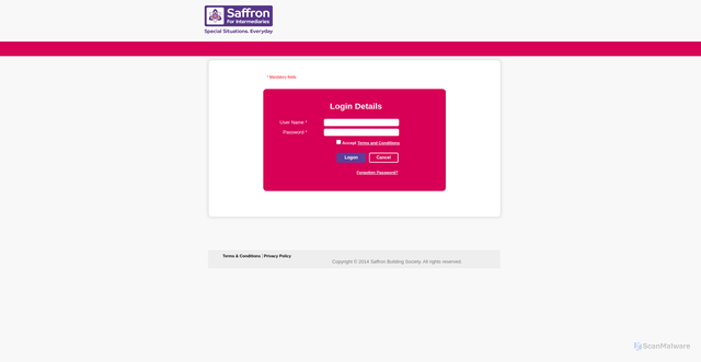 Security scan screenshot of https://mortgageapply.saffronbs.co.uk