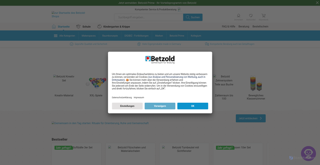Security scan screenshot of https://betzold.se