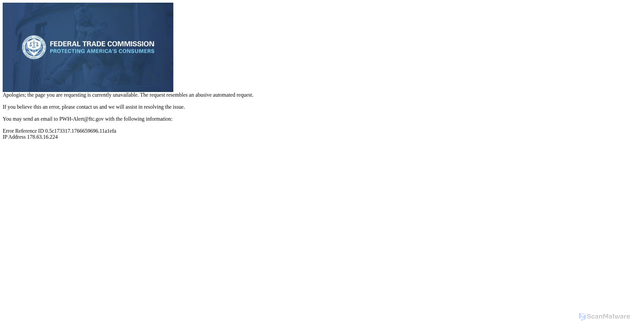 Security scan screenshot of https://www.ftc.gov/enforcement/premerger-notification-program