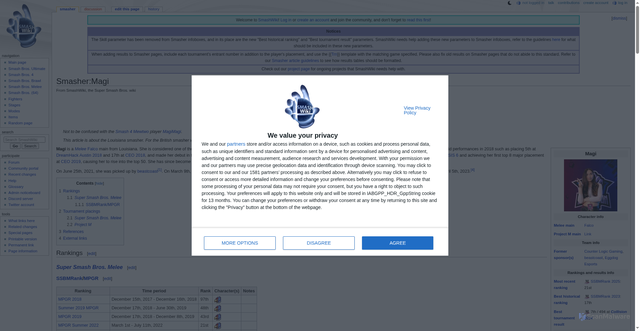 Security scan screenshot of https://www.ssbwiki.com/Smasher:Magi